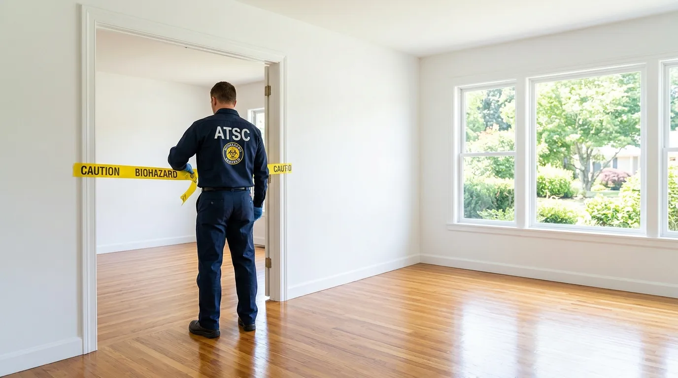 Certified biohazard cleanup crew performing Crime Scene Cleanup in Sun Lakes